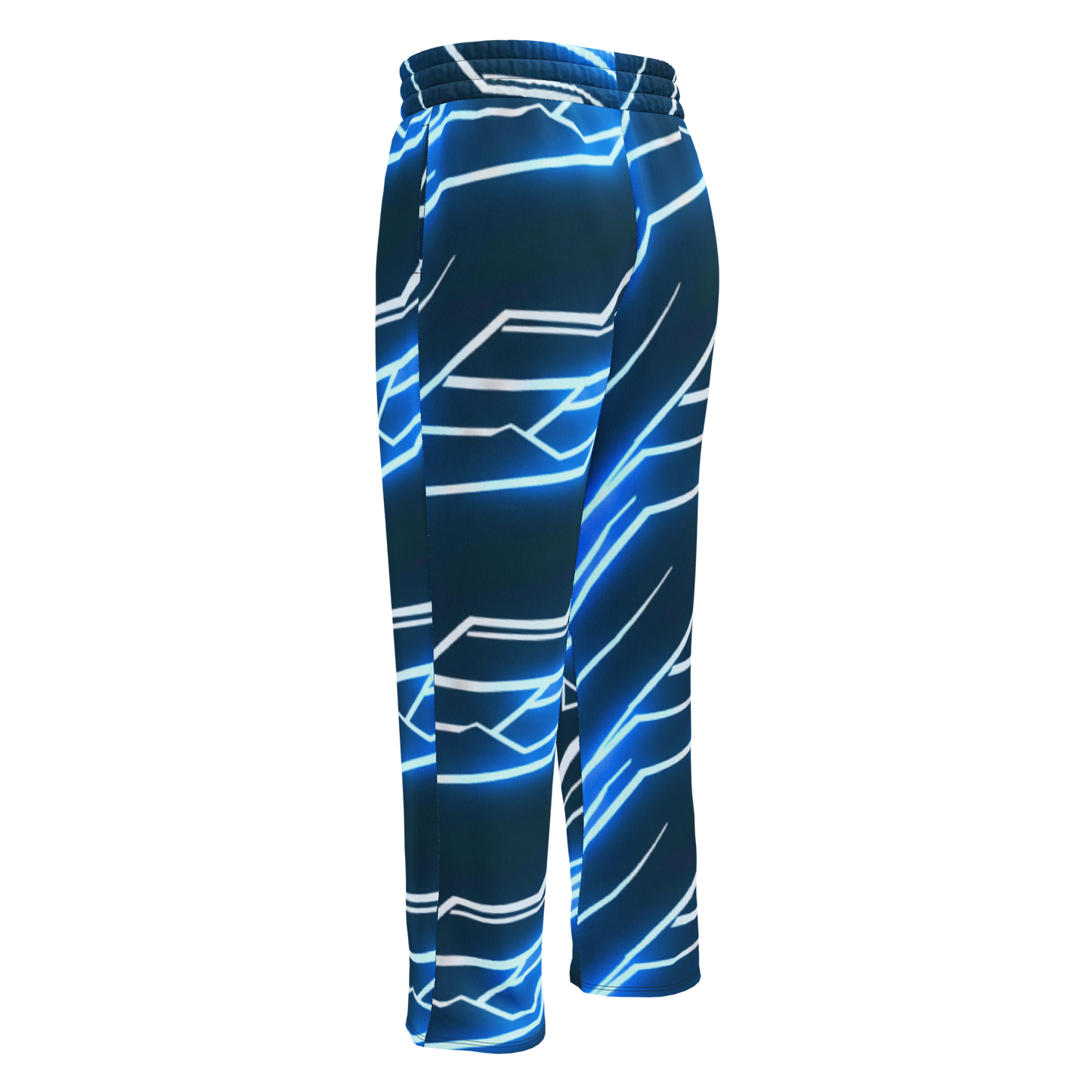 Neon Grid: Cyber-Wide Joggers