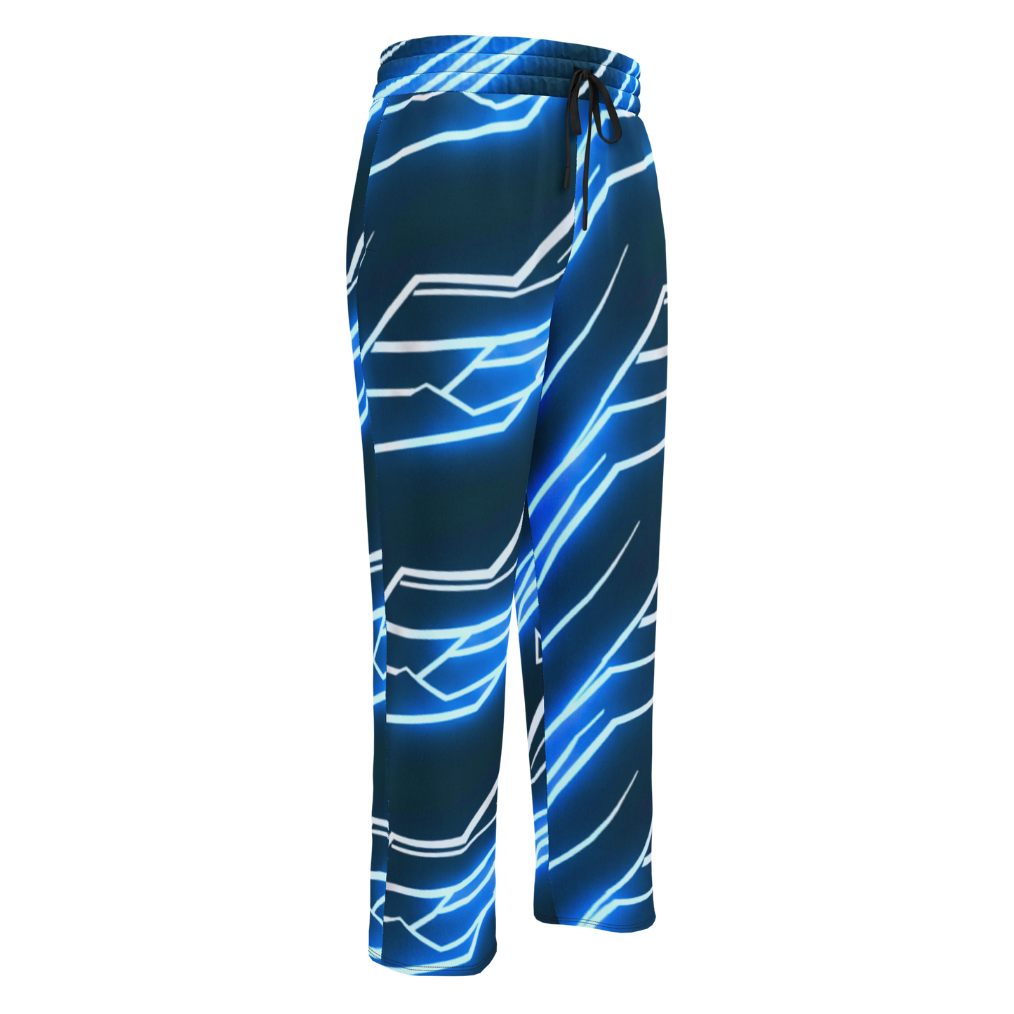 Neon Grid: Cyber-Wide Joggers
