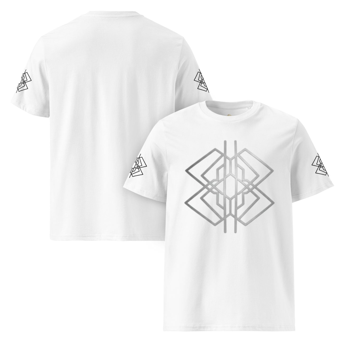 Camiseta Organic Geometric White
