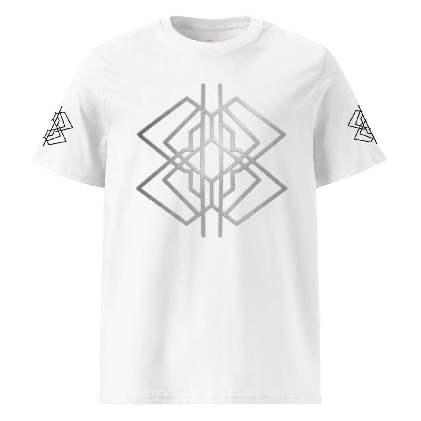 Camiseta Organic Geometric White