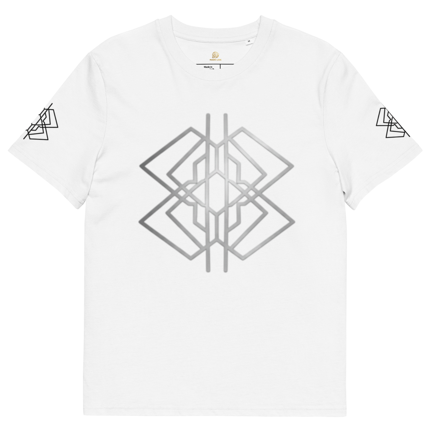 Camiseta Organic Geometric White